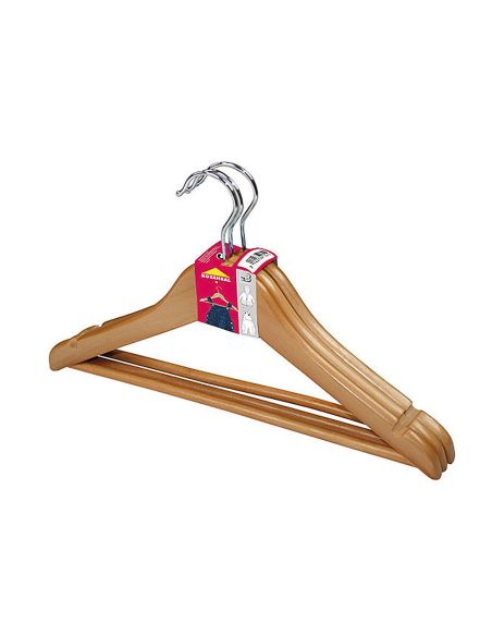 Percha De Madera Infantil Pack De 3 Unidades|Libreriasalesiana
