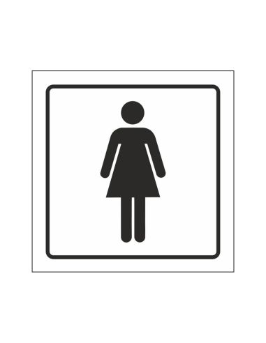 Pictograma Syssa Señal De Aseos Señoras En Pvc 105X105 Mm