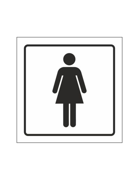 Pictograma Syssa Señal De Aseos Señoras En Pvc 105X105 Mm