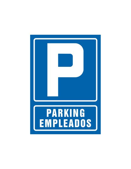 Pictograma Syssa Señal De Parking Empleados En Pvc 210X297 Mm