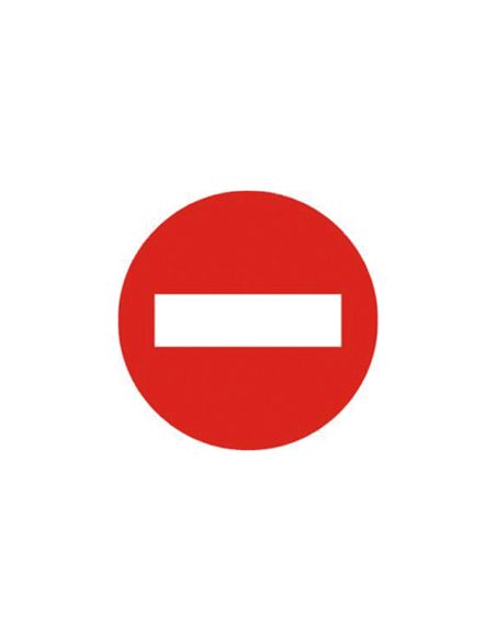 Pictograma Syssa Señal Vial Entrada Prohibida En Acero Galvanizado 500 Mm