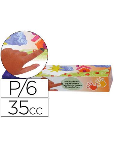 Pintura A Dedos Jovi 35 Cc 5 Colores Surtidos