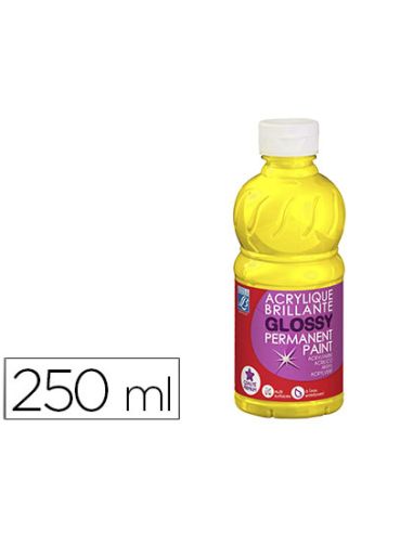 Pintura Acrilica L&B Brillo Amarillo Primario Bote De 250 Ml