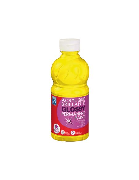 Pintura Acrilica L&B Brillo Amarillo Primario Bote De 250 Ml