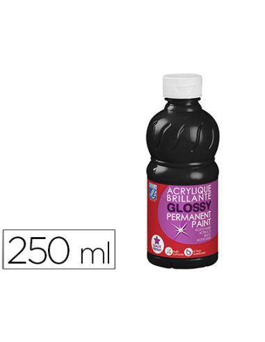 Pintura Acrilica L&B Brillo Negro Bote De 250 Ml
