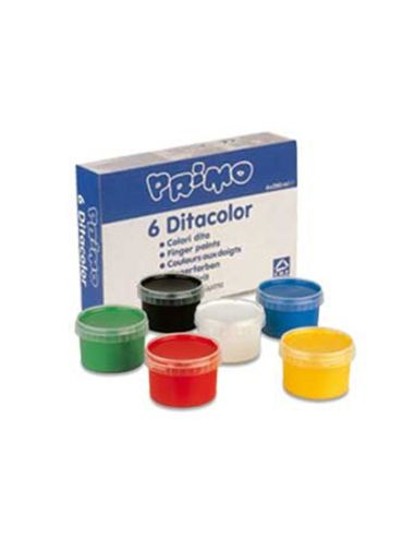 Pintura De Dedos Primo 250 G Caja De 6 Unidades Colores Surtidos