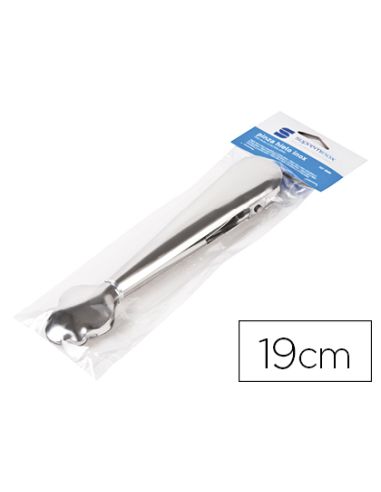 Pinza Para Hielo Supreminox Con Muelle Acero Inoxidable 19 Cm