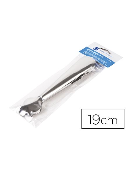 Pinza Para Hielo Supreminox Con Muelle Acero Inoxidable 19 Cm