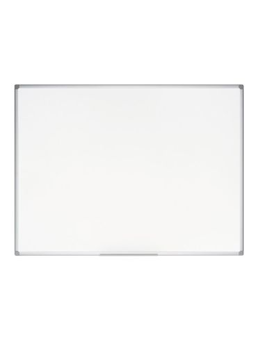 Pizarra Blanca Bi-Office Earth-It Magnetica De Acero Vitrificado Marco De Aluminio 120 X 90 Cm Con Bandeja Para