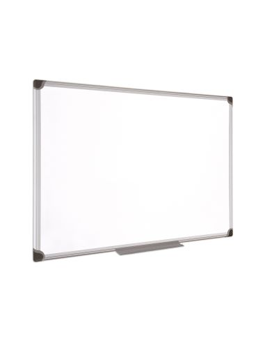 Pizarra Blanca Bi-Office Magnetica Maya W Ceramica Vitrificada Marco De Aluminio 180 X 90 Cm Con Bandeja Para