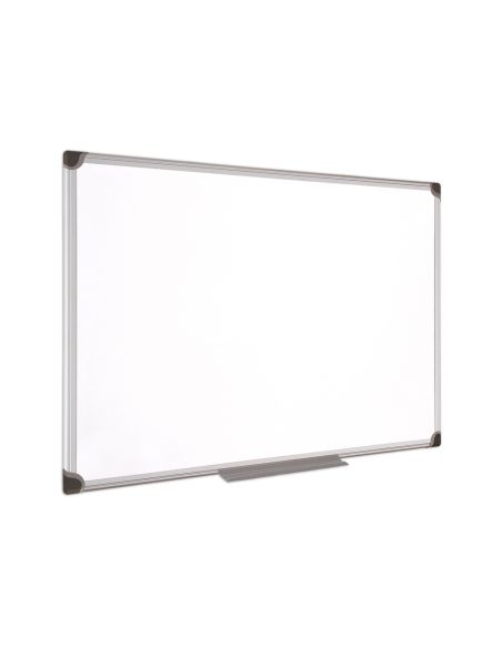 Pizarra Blanca Bi-Office Magnetica Maya W Ceramica Vitrificada Marco De Aluminio 180 X 90 Cm Con Bandeja Para