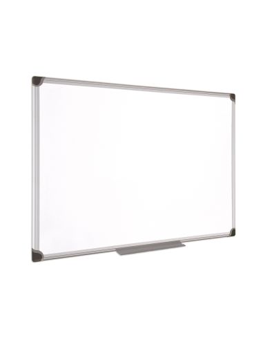 Pizarra Blanca Bi-Office Magnetica Maya W Ceramica Vitrificada Marco De Aluminio 200 X 100 Cm Con Bandeja Para