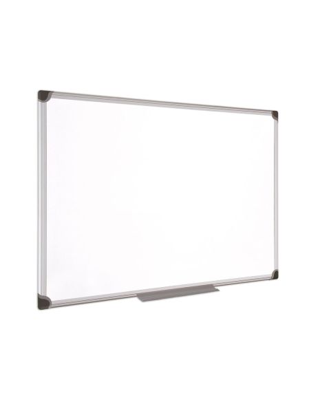 Pizarra Blanca Bi-Office Magnetica Maya W Ceramica Vitrificada Marco De Aluminio 200 X 100 Cm Con Bandeja Para