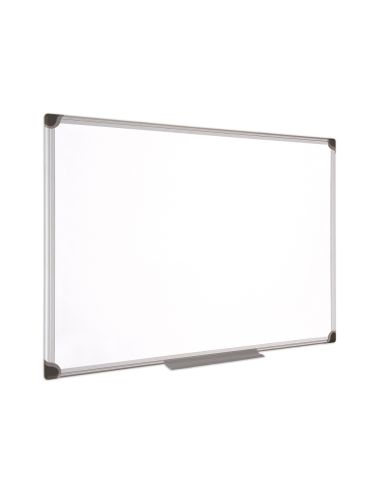 Pizarra Blanca Bi-Office Magnetica Maya W Ceramica Vitrificada Marco De Aluminio 60 X 45 Cm Con Bandeja Para