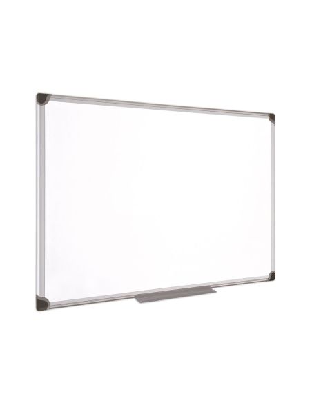 Pizarra Blanca Bi-Office Magnetica Maya W Ceramica Vitrificada Marco De Aluminio 60 X 45 Cm Con Bandeja Para