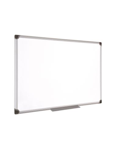 Pizarra Blanca Bi-Office Magnetica Maya W Ceramica Vitrificada Marco De Aluminio 90 X 60 Cm Con Bandeja Para