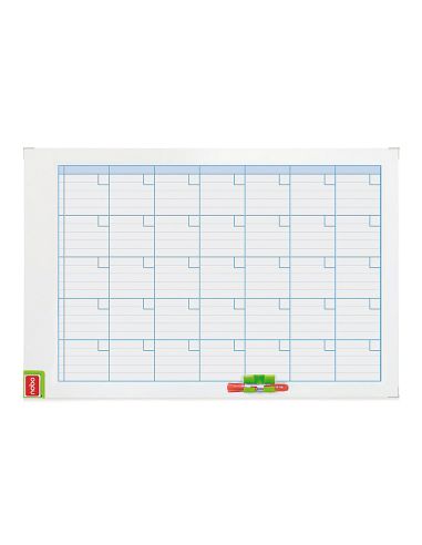 Planning Magnetico Nobo Mensual Rotulable Marco Metalico 90X60 Cm