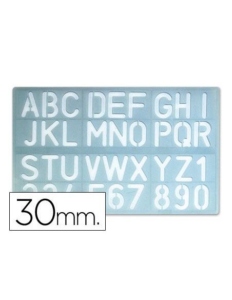 Plantilla Liderpapel Rotulacion 1600 Letras Y Numeros 30 Mm|Libreriasalesiana