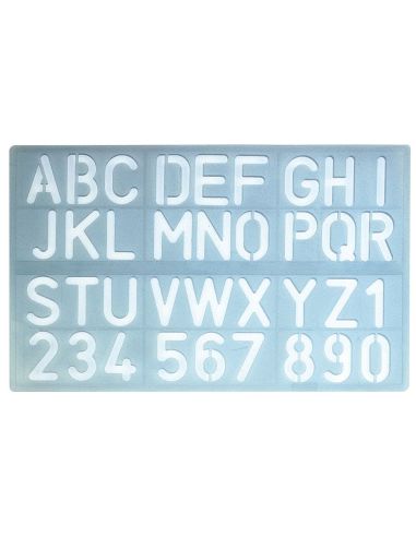 Plantilla Liderpapel Rotulacion 1600 Letras Y Numeros 30 Mm|Libreriasalesiana