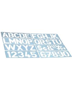 Plantilla Liderpapel Rotulacion 1700 Letras Y Numeros 50 Mm 2