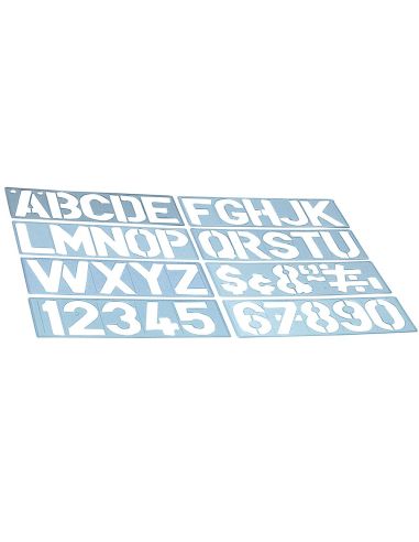 Plantilla Liderpapel Rotulacion 1700 Letras Y Numeros 50 Mm|Libreriasalesiana