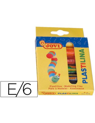 Plastilina Jovi Estuche De 6 Barras Colores Surtidos