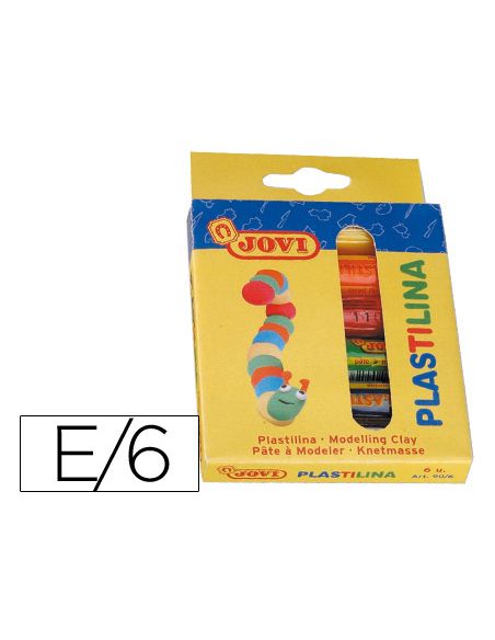 Plastilina Jovi Estuche De 6 Barras Colores Surtidos