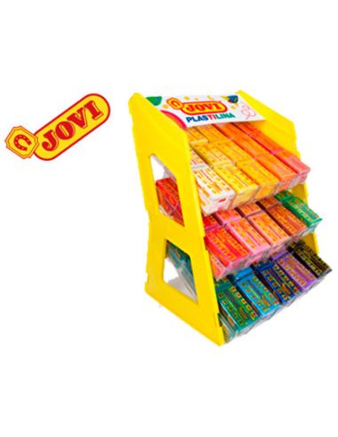 Plastilina Jovi 70 Expositor Sobremesa 180 Unidades Colores Surtidos