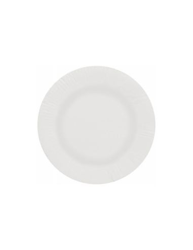 Plato Papel Reciclable Blanco 18 Cm Paquete 50 Unidades