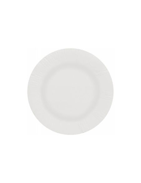 Plato Papel Reciclable Blanco 18 Cm Paquete 50 Unidades