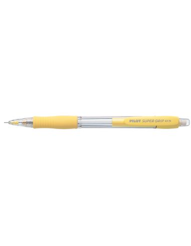 Portaminas Pilot Super Grip Amarillo 0,5 Mm Sujecion De Caucho