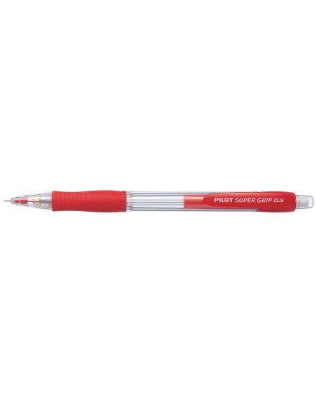 Portaminas Pilot Super Grip Rojo 0,5 Mm Sujecion De Caucho