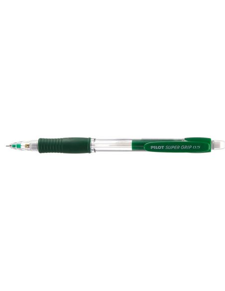 Portaminas Pilot Super Grip Verde 0,5 Mm Sujecion De Caucho