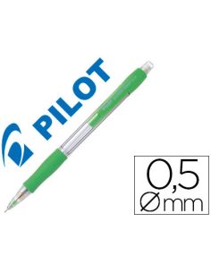 Portaminas Pilot Super Grip Verde Claro 0,5 Mm Sujecion De Caucho