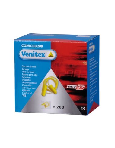 Protector Auditivo Delta Plus Conico Con Cordon Caja 200 Pares