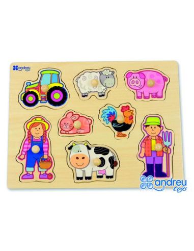 Puzle Andreutoys Madera Granja 8 Piezas|Libreriasalesiana