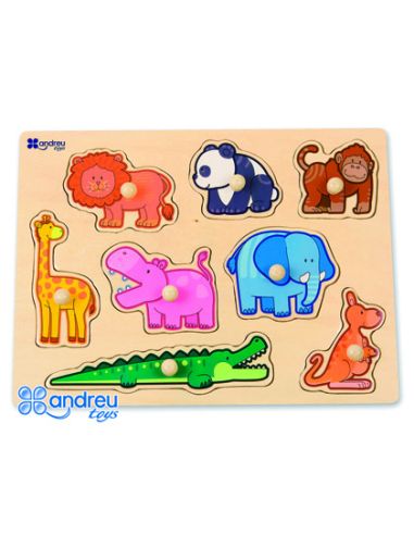 Puzle Andreutoys Madera Selva 8 Piezas