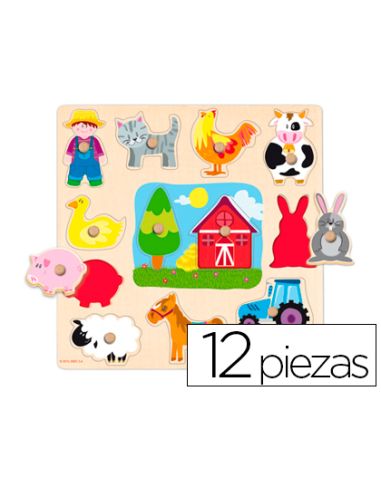 Puzle Diset Siluetas Granja 12 Piezas
