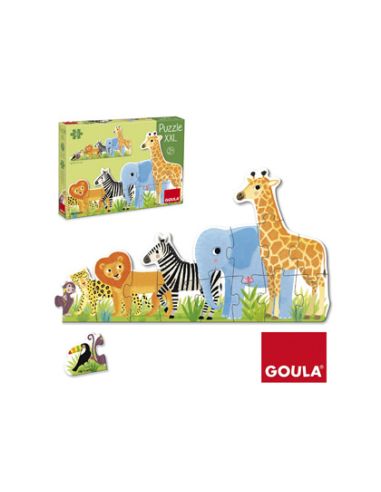 Puzle Goula Xxl Decreciente Selva 16 Piezas