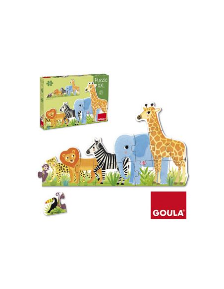 Puzle Goula Xxl Decreciente Selva 16 Piezas