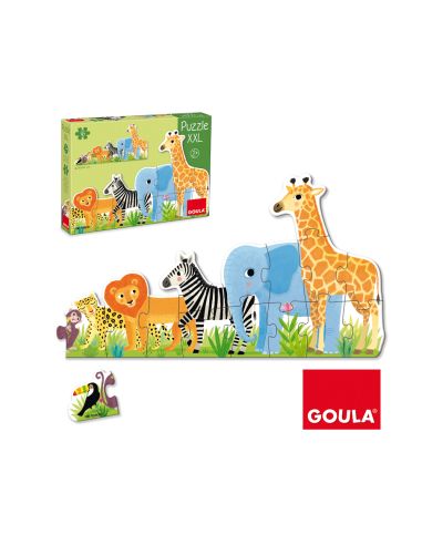 Puzle Goula Xxl Decreciente Selva 16 Piezas