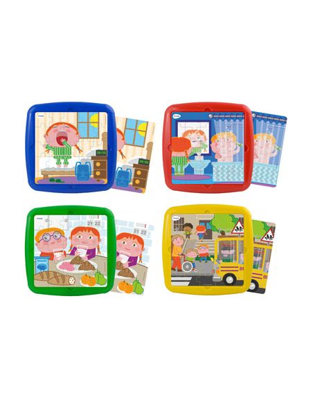 Puzle Miniland Habito Diarios Set De 4 Unidades 25 Piezas