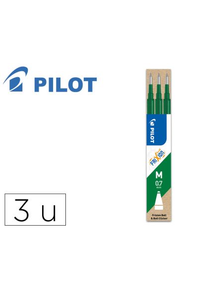 Recambio Boligrafo Verde Pilot Frixion Ball Caja De 3 Unidades