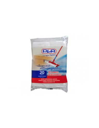 Recambio Mopa Pla Atrapapolvo Desechable Grande 40X30 Cm Bolsa De 20 Unidades