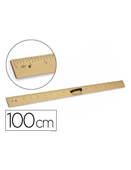 Regla Para Encerado Faibo Plastico Imitacion Madera 100 Cm