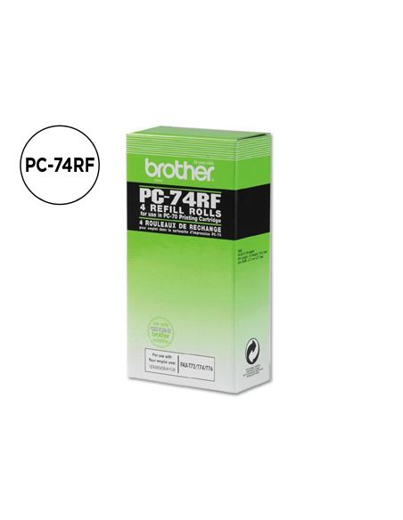 Repuesto Fax T104/106 Brother De Transferencia Termica 4 Bobinas Duracion 140 Paginas