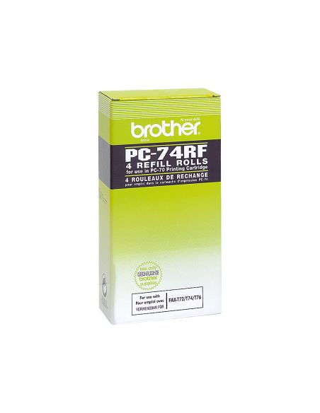 Repuesto Fax T104/106 Brother De Transferencia Termica 4 Bobinas Duracion 140 Paginas
