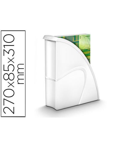 Revistero Cep Plastico Uso Vertical / Horizontal Blanco 85X270X310 Mm