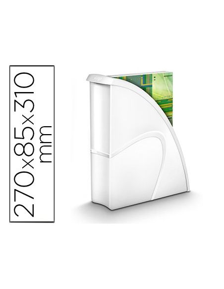 Revistero Cep Plastico Uso Vertical / Horizontal Blanco 85X270X310 Mm