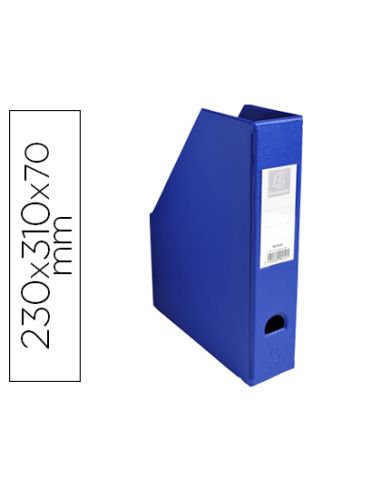 Revistero Exacompta Pvc Lomo 70 Mm Color Azul 230X310X70 Mm